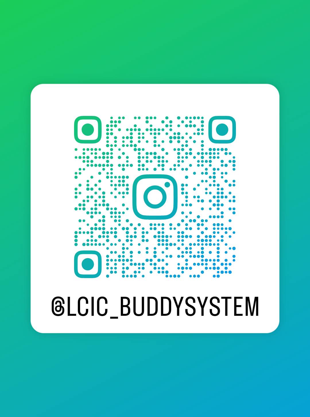 Instagram QR code @LCIC_BUDDYSYSTEM